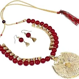 shining diva fashion Latest Stylish Antique Necklace Jewellery Set For Women-picture-51