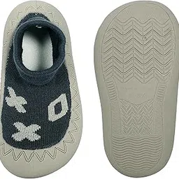 infantso Green Color with Numeric Shape Design Non-Slip Baby Sock Shoes for Toddlers -Soft, Breathable & Anti-Skid Floor Sneakers-picture-30
