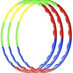 Optimus Set of 3 Hula Hoop Ring Hoola Hoop Hulla Hoop Hoopa Exersice Fitness Rings for Adults Kids Women - Adjustable 8 Interlocking Pcs-picture-24