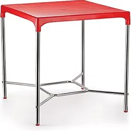 Cello Croma Four Seat Deluxe Dining Table (Plastic ,Red)-picture-31