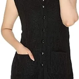 Women's Wool V-Neck Cardigan-image-98