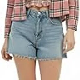Women's Plaid Crop Top Set with Check Shirt Pattern, Long Sleeve Casual Style,Cotton shirt/3/4th Sleeves-picture-23