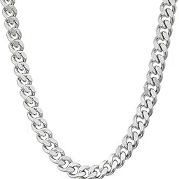 Batulii's Men’s Stainless Steel Cuban Link Chain Necklace | 20 Inch Heavy Curb Chain | Durable Stylish Fashion Jewellery for Men & Boys | Hip Hop Chain Necklace-image-30
