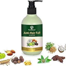 Raw Natural Anti Hair Fall Shampoo with amla bhringraj shikakai 250 ml (8.5 fl.oz) natural cleanser-image-93
