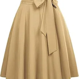 janak 'n' masaaya Women's A-Line Casual Skirts with Bow 573-picture-49