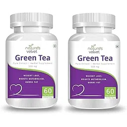 Natures Velvet Green Tea Pure Extract 500 mg, 60 Veggie Capsules - Pack of 2-picture-15