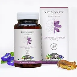 Purely Yours Sleep Fuel Capsules| Melatonin-Free Formulation | Regulates Sleep Cycle | Relieves Insomnia | 60 Capsules (Pack of 1)-picture-22