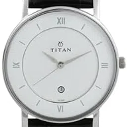 Classic Analog Watch with Brown Leather Strap, Silver Dial, Roman Numerals, Round Case (Black)-image-66