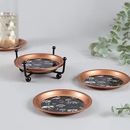 India Circus by Krsnaa Mehta Animalia Creations Designer Iron Coaster for Tea Cups Coffee Mugs and Glasses Set of 6-picture-13