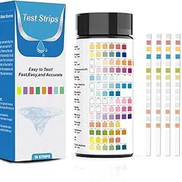 Qpets® 50pcs Water Testing PH Testing Strips, 14 in 1 Water Testing Kit Aquarium Test Strips Professional Freshwater Water Testing Kit for PH GH&KH Nitrite Nitrate Chlorine Carbonate-picture-26
