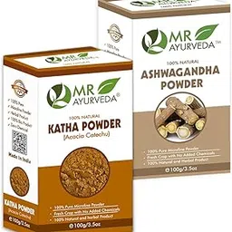 MR Ayurveda Katha Powder and Ashwagandha Powder - Set of 2 (200 Grams)-image-81