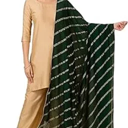 studio shringaar Women's Silky Polyester Full Size Dupatta With Golden Lehariya Print (42" X 2.5 Meters)-picture-41