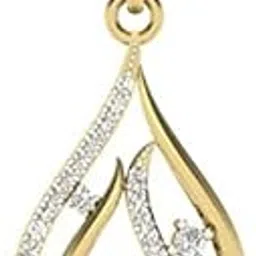 rm jewellers 92.5 Sterling Silver American Diamond Lovely Princess Pendant for Women-picture-54