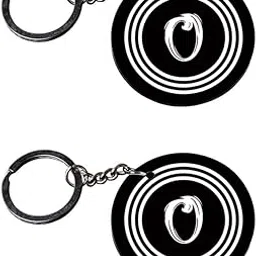 anuman007 | Alphabet O keychain | keychain pendrive customized keychain with photo Printed Wooden Keychain| Circle Shape Set of 2 keyrings 2x2 inch-picture-32