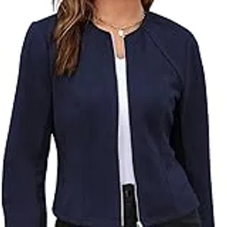 Women Poly Lycra Standard Length Oversized Jacket Korean Style Casual Outerwear | Streetwear Party Jacket with Trendy Loose Fit (Available in Plus Size)-image-95