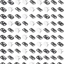 CRAFTS HAVELI Steel Trouser Pant Hooks – 4 Part Hook & Bar Fastener Set for Pants, Skirts, Trousers, Shorts, Uniforms & Garments – Rust-Resistant, Durable Sewing Hook Closure – 100 Sets-image-43