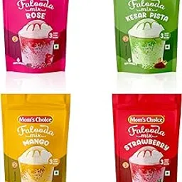 Mom's Choice Pack of 4 (Mix Falooda Rose, Kesar Pista, Mango & Strawberry (Each 200gm) )-picture-60