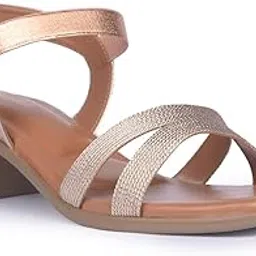 RAMONA SANDAL Rose Gold Outdoor Slipon Open Toe Sandal Sandal Medium HH 26-50 MM For Women-image-99