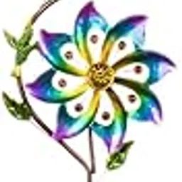 ATORSE Outdoor Metal Windmill Wind Spinner Multifunctional Sturdy Garden Decoration|Home & Garden|Yard, Garden & Outdoor Living|Garden Dacor|Windmills & Wind Spinners-image-59