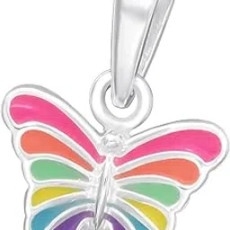 aww so cute 925 Sterling Silver Hypoallergenic Butterfly Pendant Necklace for Babies, Kids & Girls | Diwali Gift | Comes in a Gift Box | 925 Stamped with Certificate of Authenticity | NK1096-picture-22