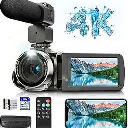 Video Camera Camcorder 4K 60FPS Vlogging Camera Recorder for YouTube-image-64