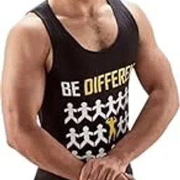 Round Neck Big Armhole Gym Stringer Vest for Men|Gym_tee185-picture-17
