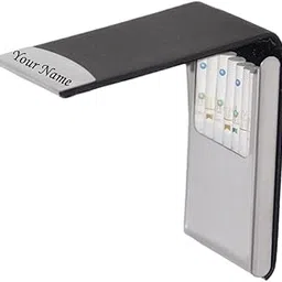 Customized With NAME ENGRAVED Metal CIGARETTE Case Box for King|Regular|Slim 70mm|84mm Size Store 8 Cigarettes crush Proof for men women (Black-long)-image-76