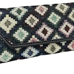 Priyanshi Handicraft Ikkat Handcrafted Wallet | Stylish Designer Purse for Women | Unique Ethnic Design | Perfect for Everyday Use and Special Occasions 26-picture-46