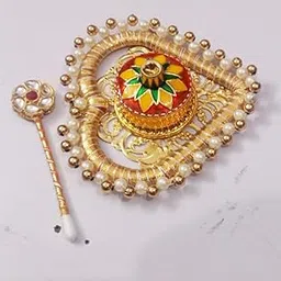 THEBRANDLO Heart Shape Sindoor dani with Tilak Stick for wedding | Pooja Articles Gifting Sindoor Dibbi - kumkum Box with Beautiful Kundan Stick for Multi-Purpose (kumkum Box, Beautiful Kundan Stick)-picture-38