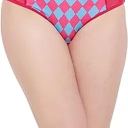 clovia Polyamide Women's Low Waist Checkered Bikini Panty-picture-10