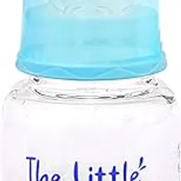 THE LITTLE LOOKERS Glass Feeding Bottle for Newborn Baby | Crystal Diamond Glass Feeders -Blue (60ml)-picture-34