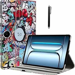 ProElite Cover for OnePlus Pad Lite 11 inch Case, 360 Rotatable Smart Flip Case Cover for OnePlus Pad Lite 11 inch Tablet with Stylus Pen, Hippy-picture-33