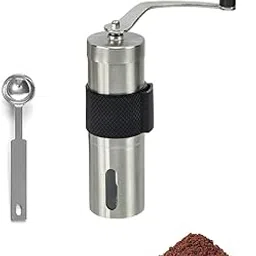 Coffee Grinder, Coffee Accessories, Coffee Machine Accessories, Stainless Steel Body, Tooth Handle, No Power, Whole Bean, Hand Coffee Grinder, Fast Grinding Portable, Birthday Gift-image-72