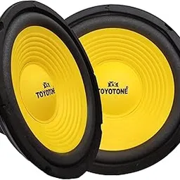 TOYOTONE 8" Inch Rainbow Yellow Stereo HI-FI Woofer Speaker | Copper Coil | Impedance 4 Ohms | 90 * 17MM Magnet | 40 Watt for Car and Home Audio System (Pack of 2)-image-50