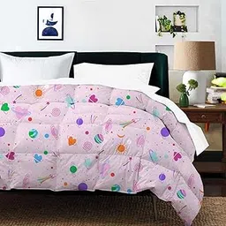 Bhoomi Impex 200 GSM Microfiber Comforter Printed Hypoallergenic Skin Friendly for Kids and Adults for Single Bed (Dreamy Galaxies) image 1