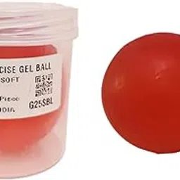 LISAMED Gel Hand Exercise Ball, Physio Gel Ball, Finger Exercise Ball, Stress Relief Ball (Red, Large)-picture-23