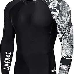 Men's Long Sleeve UPF 50+ Baselayer Skins Performance Fit Compression Rash Guard-CLYYB-image-75