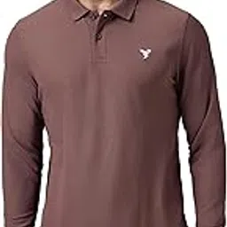 technosport Mens Slim Fit Polyester Active Wear Collar Polo T-Shirt with Long Sleeves for Workout, Sports-picture-28