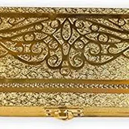 generic Shree Hanuman Creations Premium Decorative Designer MDF Gifting Cash Box Shagun and Jewellery Box for Weddings (Golden Common)-picture-29