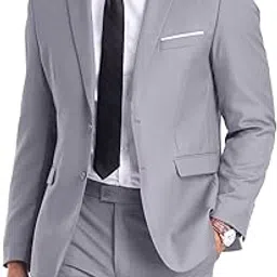 fxzpiodi Men's Suits Slim Fit Men Suit 2 Piece Wedding Dress Suits for Men Prom Business Casual Suit-picture-24