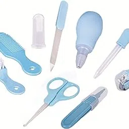 Gijaxe Cute Plastic Portable Baby Care Kit Nursery Kids Healthcare and Grooming Set Manicure and Pedicure Accessories for New Born Babies Toddler Kids-image-11