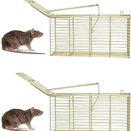 Rat Trap Cage Large, Set of 2, Metal Wire Mesh, with Trap Doors-picture-28