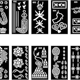 Temporary Tattoowala Elegant Full Hand Mehndi Stencil Combo for Brides and Cultural Events-image-6