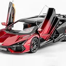 Invite Enterprise 1:24 Lamborghini Revuelto Diecast Metal Pull Back Car – 4 Openable Doors with Sound & Light | Perfect Toy Decoration & Gift for Kids【Red-Color】-picture-15