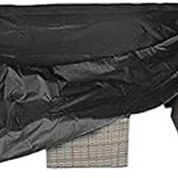 diamond america Heavy Plastic Sheet Patio Furniture Set Cover Outdoor Sectional Sofa Set Covers Outdoor Table and ( 20ft ×10ft ) 750 GSM Chair Set Covers Water Resistant Large-picture-14