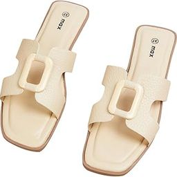 max Women Slip-on Buckle Flats Sandal-picture-32