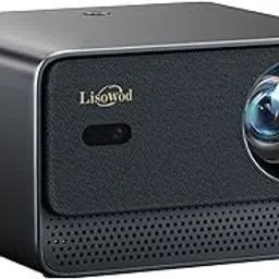 Projector with WiFi and Bluetooth, Mini-Projector: Lisowod L03Pro Portable Smart Outdoor Projector, 1080P for Outdoor Use,Silver-picture-28