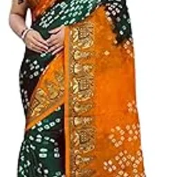 zingme Elegant Art Silk Bandhani Saree – Traditional Indian Ethnic Wear for Festive Occasions-picture-15