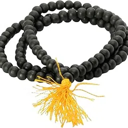 Angel's Store 7mm Karungali Malai with 108 Ebony Beads | Original Unpolished Ebony Wood Mala for Men & Women | Handmade Spiritual Japa Mala for Meditation, Pooja & Prayer-picture-33