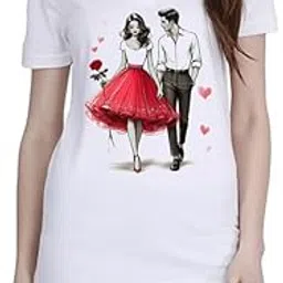 Couple Walk White Women Polo T-Shirt-picture-21